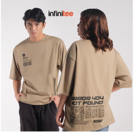 Infinitee Error Oversized T Shirt For Men Women Oversize Mocha Plus Size Shirt Top Tops Tshirt